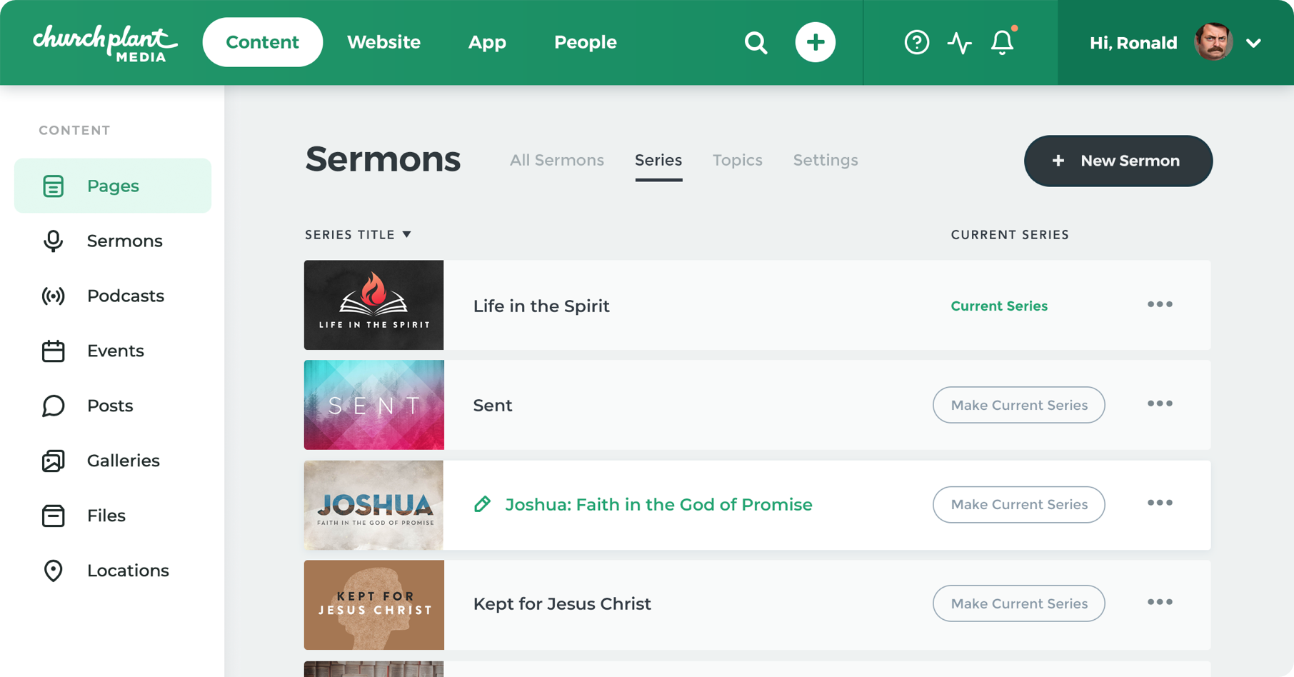 Sermons Screenshot